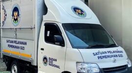 Mobil operasional Satuan Pelayanan Pemenuhan Gizi (SPPG) pendukung program Makan Bergizi Gratis (MBG).