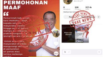 PEMKAB KARO TEGAS: UNGGAHAN TIKTOK CATUT NAMA BUPATI SOAL PUNGLI DAN WISATA ADALAH HOAKS
