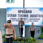 Kapolres Bitung, AKBP Arie Sulistyo Nugroho, S.I.K., M.H., memimpin jalannya upacara Sertijab. (Ft.talia)