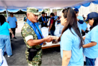 Danramil 1310-05/Kauditan Kapten Inf Isak Mangimpis, saat menghadiri penutupan peringatan Hari Ulang Tahun (HUT) Koperasi ke-79 Tahun 2026 (Dok. Ist)