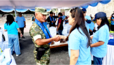 Danramil 1310-05/Kauditan Kapten Inf Isak Mangimpis, saat menghadiri penutupan peringatan Hari Ulang Tahun (HUT) Koperasi ke-79 Tahun 2026 (Dok. Ist)