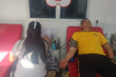 Kapolres Bitung AKBP Arie Sulistyo Nugroho, S.I.K., M.H., saat melakukan Donor darah. (Dok. Istimewa)
‎