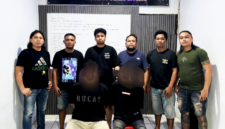 Kasat Reskrim Polres Bitung AKP Ahmad Anugrah Ari Pratama, S.Tr.K., S.I.K., M.H., (tengah), dan Tim. (Dok. Istimewa)
