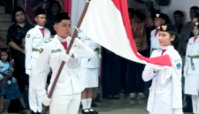 ‎Pengukuhan Pasukan Pengibar Bendera Pusaka (Paskibraka) Kabupaten Minahasa Utara Tahun 2026 (Dok. Istimewa)