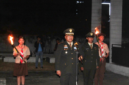 Komandan Kodim 1310/Bitung, Letnan Kolonel Inf Dewa Made DJ, saat Memimpin Upacara Apel Kehormatan dan Renungan Suci. (Dok. Istimewa)
‎