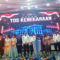 ‎Kapolres Bitung, AKBP Arie Sulistyo Nugroho, S.H., S.I.K., M.H., berada di atas panggung utama saat Walikota Hengky Honandar S.E., Akan Menyalakan Lilin HUT Ke-81 Republik Indonesia dimalam Toast Kenegaraan. (Ft. talia)