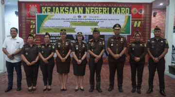 Kajari Karo Pimpin Pelantikan dan Pengambilan Sumpah Tiga Pejabat Struktural: Jabatan Adalah Amanah yang Harus Dijaga