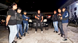 Katim Aipda Angky Koagow bersama Team Tarsius Presisi Polres Bitung (Dok. Istimewa)
‎