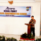 ‎Kapolres Bitung AKBP Arie Sulistyo Nugroho, S.I.K., S.H., M.H., Saat beri sambutan di acara kenal pamit. (Dok. Istimewa)