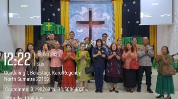 Polres Karo Gelar Minggu Kasih di GKPI Berastagi, Sampaikan Pesan Kamtibmas kepada Jemaat