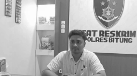 Kasat Reskrim Polres Bitung, AKP Ahmad Anuggrah Ari Pratama, S.Tr.K., S.I.K., M.H. (ft. Istimewa)
‎
