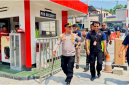 Kapolres Bitung AKBP Arie Sulistyo Nugroho bersama PJU Polres Bitung Turun Langsung ke Terminal Integrated Bitung, (ft. Humas Polres Bitung)
‎