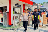 Kapolres Bitung AKBP Arie Sulistyo Nugroho bersama PJU Polres Bitung Turun Langsung ke Terminal Integrated Bitung, (ft. Humas Polres Bitung)
