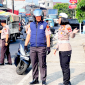 Kasat Lantas Bitung, AKP Dwi Dea Anggraini, S.Tr.K., S.I.K., M.H., Saat berada di lokasi Beat. (ft. Humas Polres Bitung)