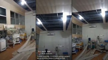 Plafon Ruang Bayi RSUMAK Gayo Lues Ambruk Saat Hujan Lebat Sore Ini 28 Oktober, Mutu Bangunan Dipertanyakan