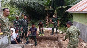 Satgas TMMD ke-130 Kodim 0113/Gayo Lues Mulai Rehab Masjid Baiturrahman Kampung Gajah